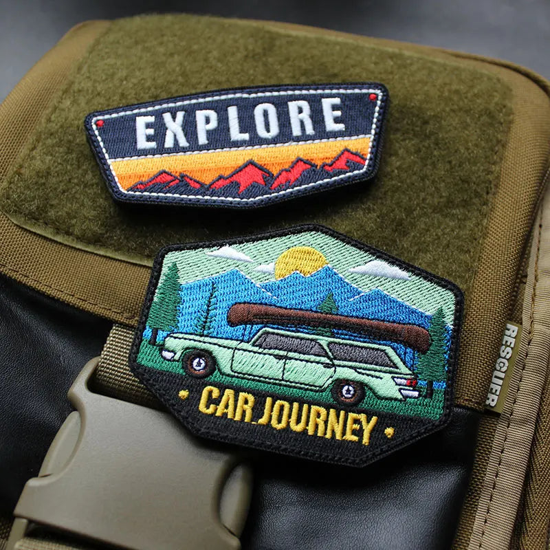 **Free Delivery** Velcro Patch •Embroidery Patch •Off-Road Patch •Outdoor Patches for clothing Accessories