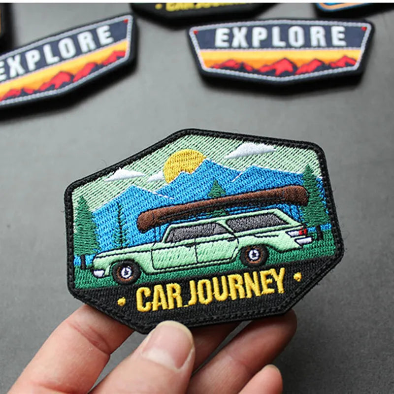 **Free Delivery** Velcro Patch •Embroidery Patch •Off-Road Patch •Outdoor Patches for clothing Accessories