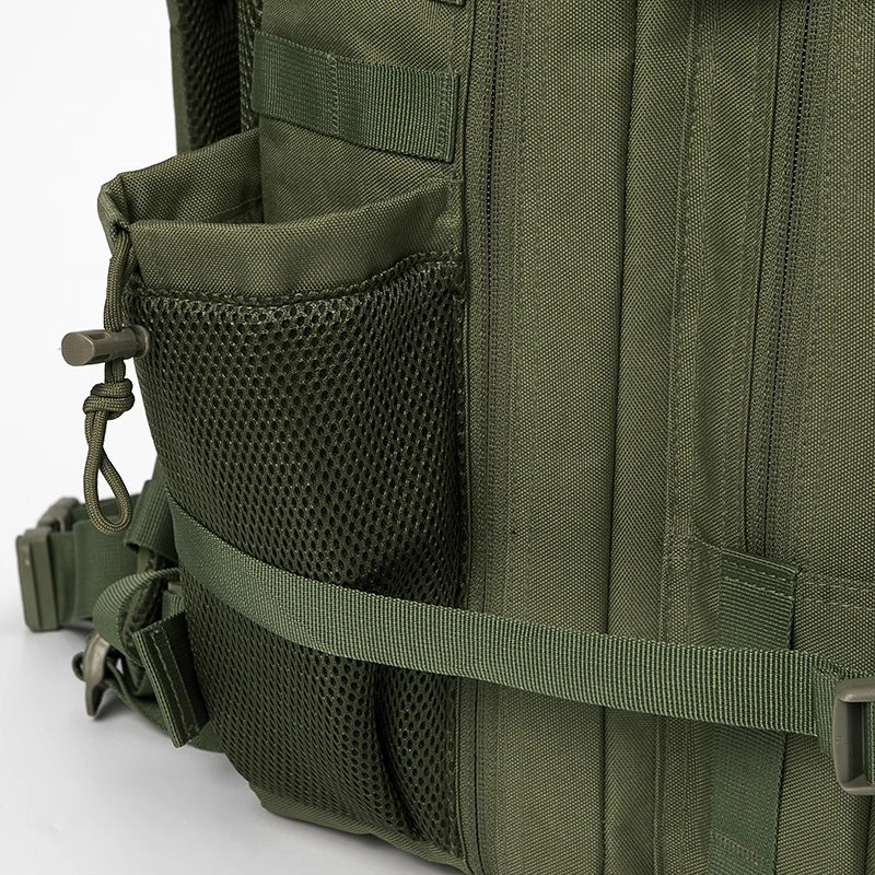 45L Molle Tactical Backpack Bag Hunting MOLLE Backpack GYM For Men EDC Outdoor Hiking Survival Rucksack Witch Bottle Holder