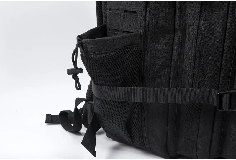 45L Molle Tactical Backpack Bag Hunting MOLLE Backpack GYM For Men EDC Outdoor Hiking Survival Rucksack Witch Bottle Holder