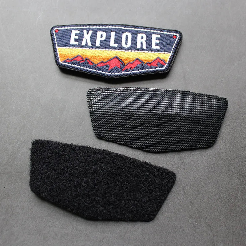 **Free Delivery** Velcro Patch •Embroidery Patch •Off-Road Patch  •Outdoor Patches for clothing Accessories