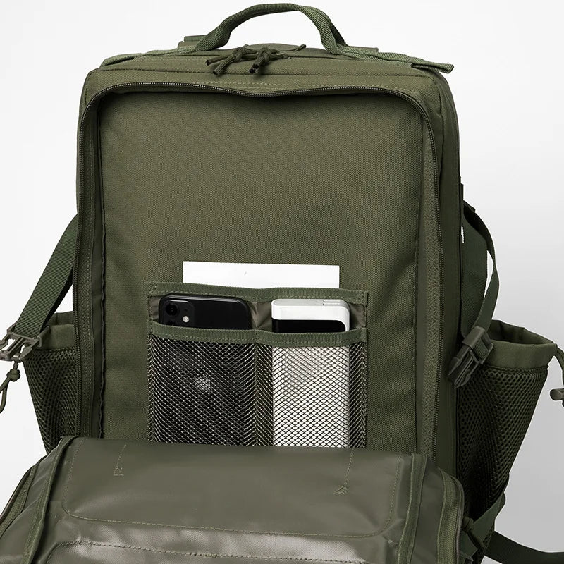 45L Molle Tactical Backpack Bag Hunting MOLLE Backpack GYM For Men EDC Outdoor Hiking Survival Rucksack Witch Bottle Holder