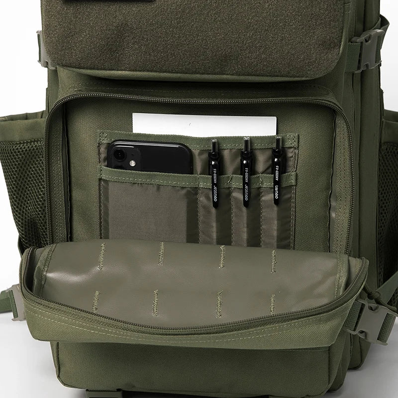 45L Molle Tactical Backpack Bag Hunting MOLLE Backpack GYM For Men EDC Outdoor Hiking Survival Rucksack Witch Bottle Holder