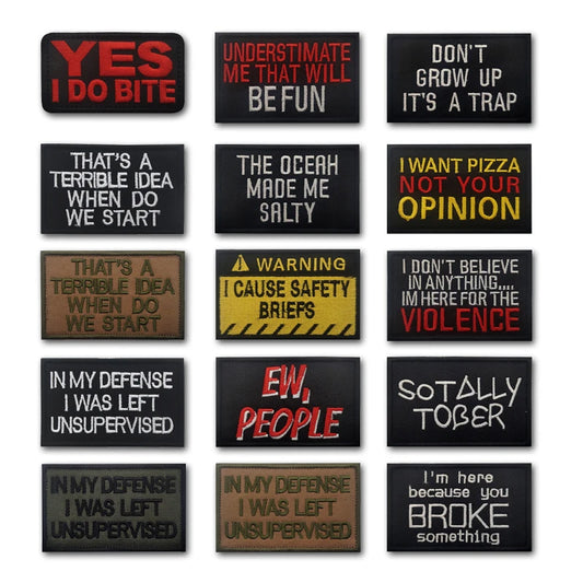 **Free Delivery** Velcro Patches •Cloth Hook Loop Patch •Tactical Backpack Patch •Morale Badge •Patches For Jacket