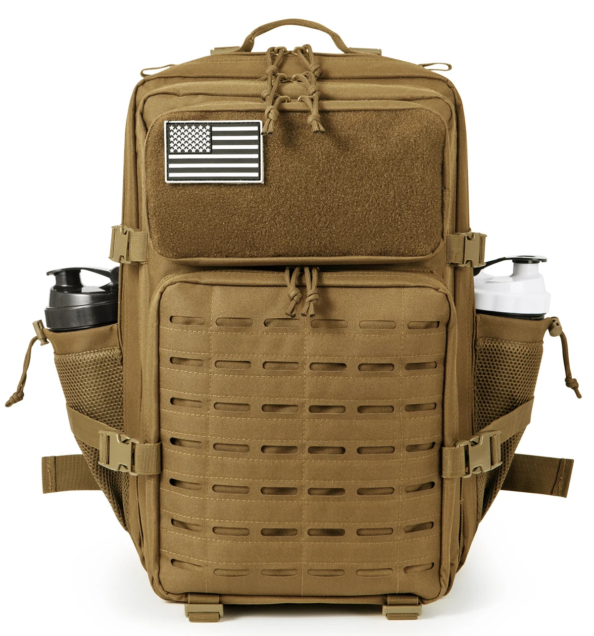 45L Molle Tactical Backpack Bag Hunting MOLLE Backpack GYM For Men EDC Outdoor Hiking Survival Rucksack Witch Bottle Holder