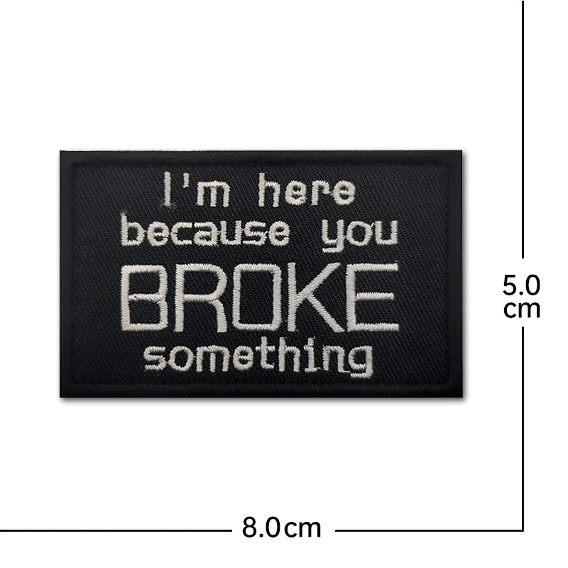 **Free Delivery** Velcro Patches •Cloth Hook Loop Patch •Tactical Backpack Patch •Morale Badge •Patches For Jacket